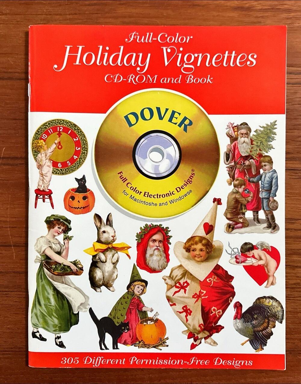 2001 Full Color Holiday Vignettes CD-Rom, 305 Vintage Holiday Designs